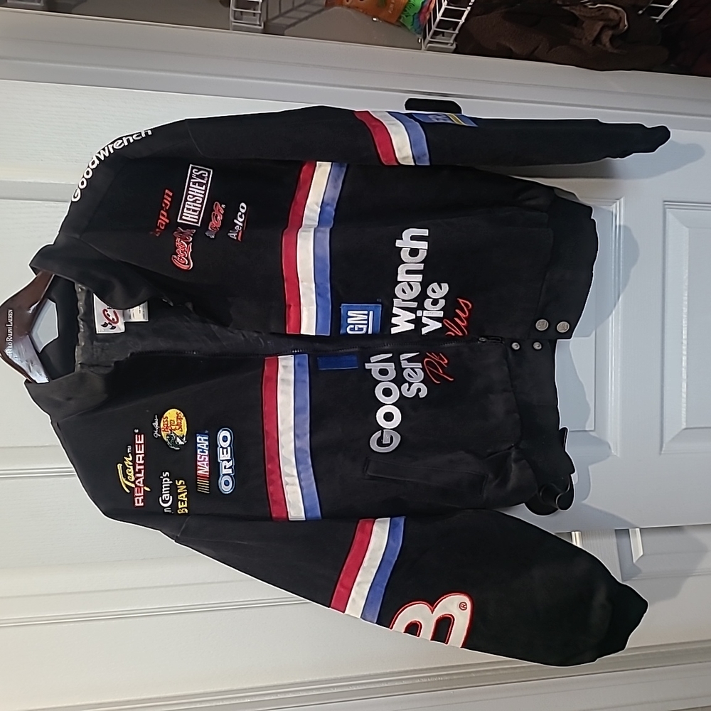 Chase Authentics Dale Earnhardt 3 Denim Black Jacket